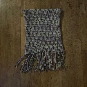 Bright Knitted Infinity Scarf